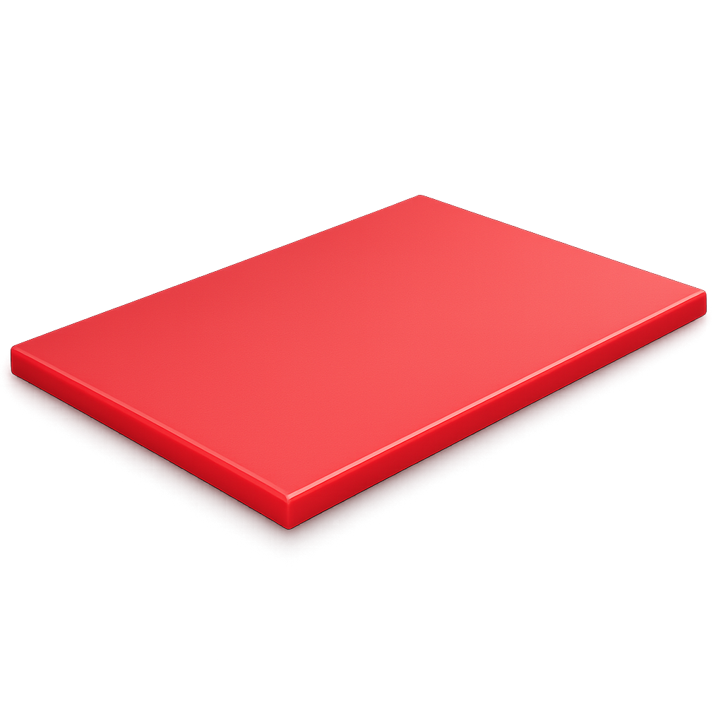 Professional Chopping Board — Red · 450×300 mm · 12 mm